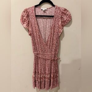 American Eagle Outfitters Red Floral Mini Dress